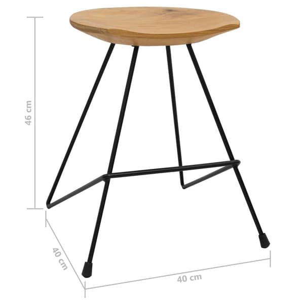 vidaXL Krakker 2 stk heltre teak