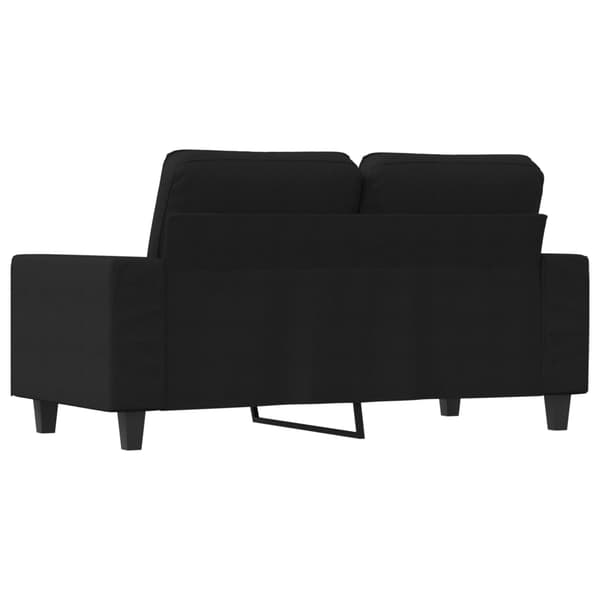 vidaXL 2-sitssoffa ljusgrå Svart 120 cm tyg
