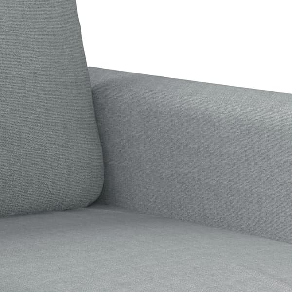 vidaXL Soffgrupp med kuddar 3 delar ljusgrå tyg