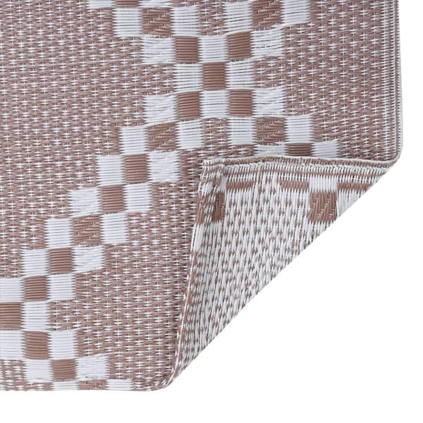 vidaXL Utomhusmatta ARAKIL brun 120x180 cm PP