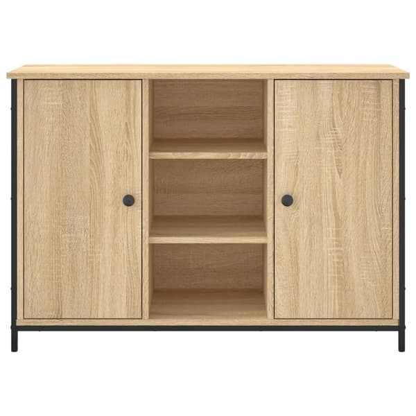 vidaXL Skjenk sonoma eik 100x35x70 cm konstruert tre