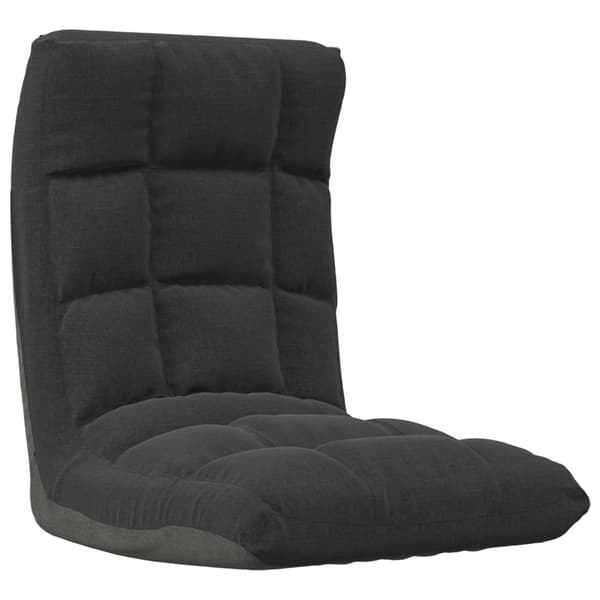 vidaXL Golvdyna vikbar svart tyg