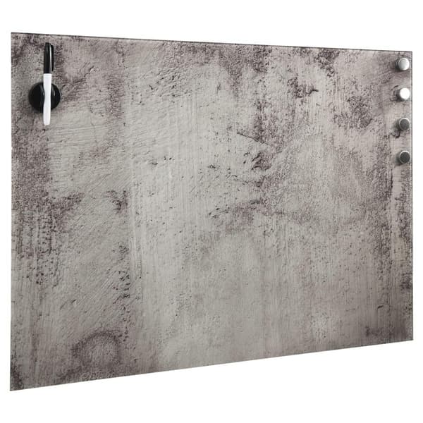 vidaXL Magnetisk glastavla väggmonterad 80x60 cm