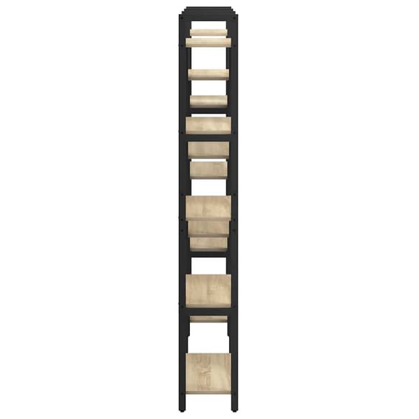vidaXL Bokhylle Sonoma eik 156 x 25 x 167 cm Konstruert tre