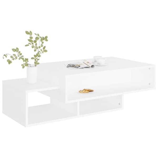 vidaXL Soffbord vit 105x55x32 cm spånskiva