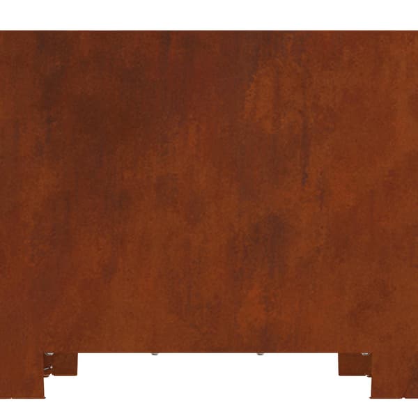 vidaXL Eldstad Brun 80 x 80 x 40 cm Väderbeständig stål
