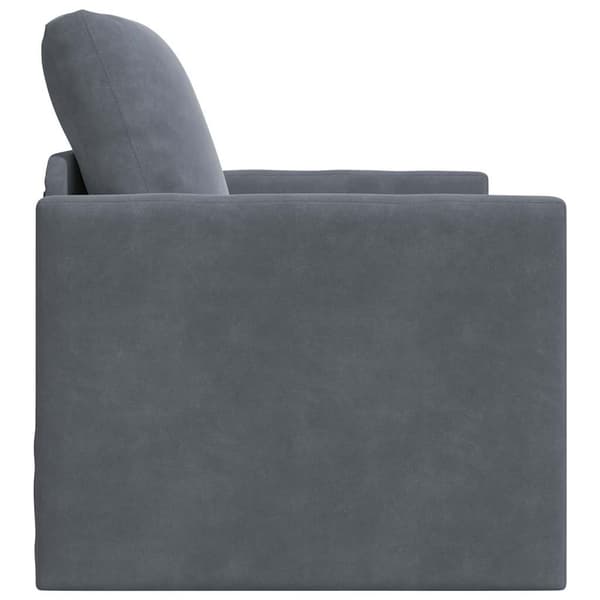 vidaXL Soffsäng Mörkgrå 74 x 77 x 81 cm Sammet
