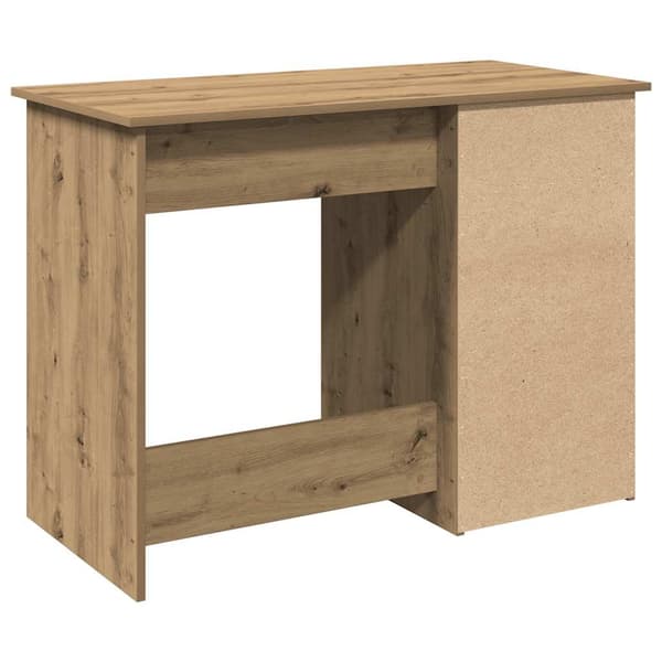 vidaXL Skrivebord artisan eik 102x50x75 cm konstruert tre