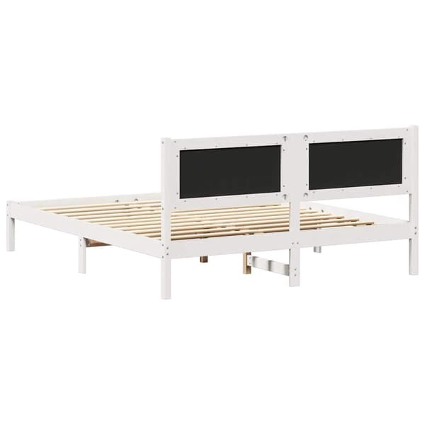 vidaXL Sängram med Vadderad Sänggavel Ljusgrå 150 x 200 cm