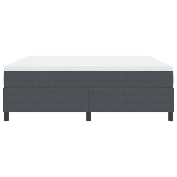 vidaXL Bäddfjäder Mörkgrå och vit 180 x 200 cm Kordread tyg