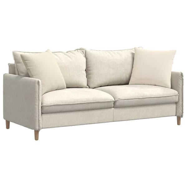 vidaXL Soffkuddar 2 st Beige 50 x 50 cm tyg