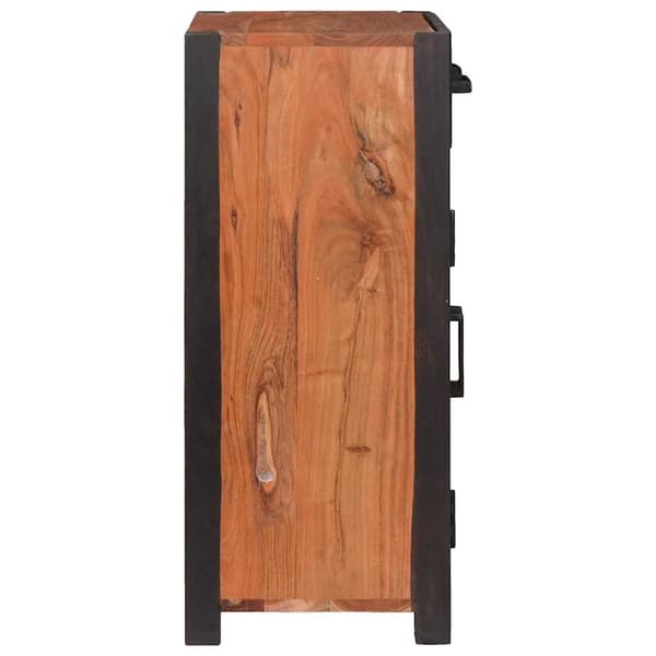 vidaXL Serviesskap med skuff Brun 55 x 30 x 75 cm Solid akasietre