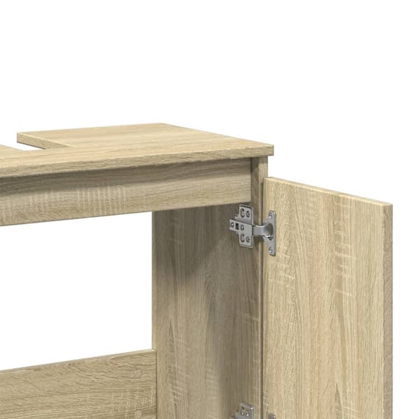 vidaXL Servantskap sonoma eik 58x33x60 cm konstruert tre