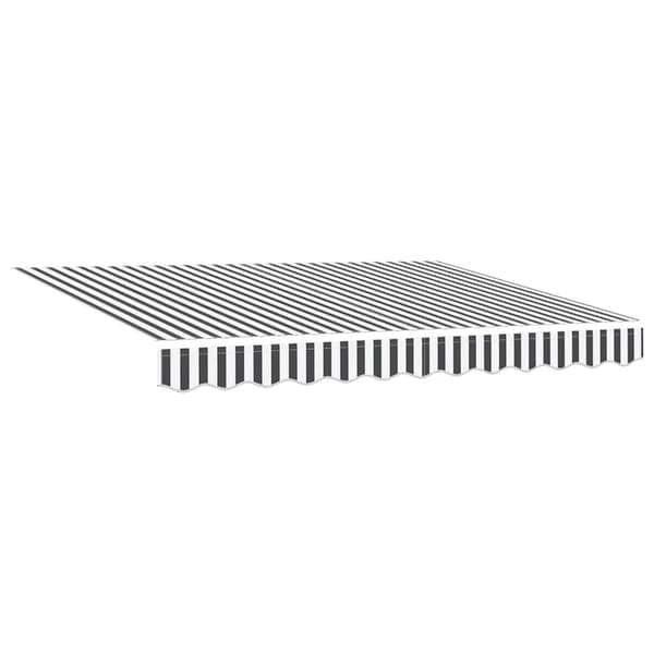 vidaXL Infällbar Markis Antracit 250 x 200 cm tyg
