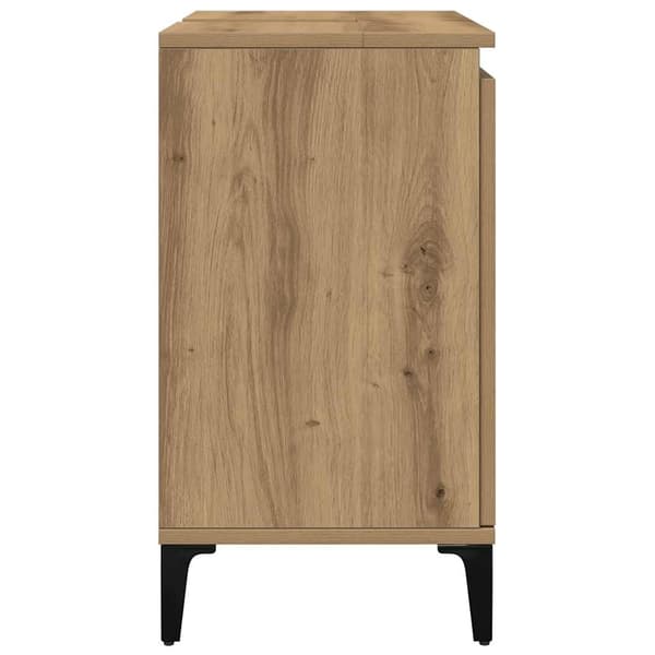vidaXL Servantskap artisan eik 58x33x60 cm konstruert tre