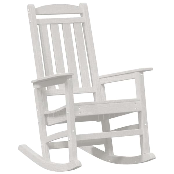 vidaXL Gyngestol 3 pcs Hvit Polyethylen