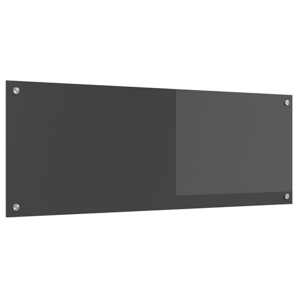 vidaXL Köksskydd Mörkgrå 110 x 40 cm härdat glas
