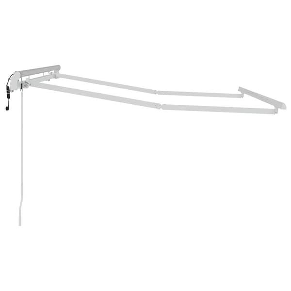 vidaXL Markisram Vit 2,5 x 2 m Metall