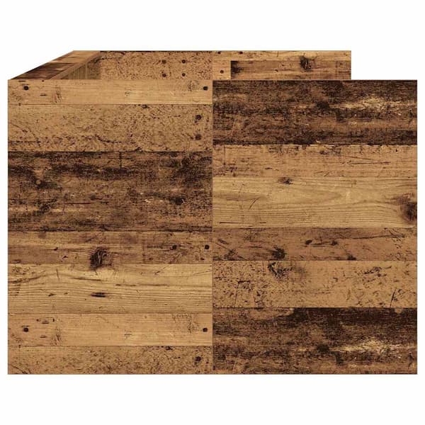 vidaXL Seng med hodegjerde Gamle tre 100 x 200 cm Konstruert tre
