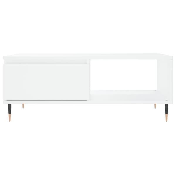 vidaXL Soffbord vit 90x60x35 cm konstruerat trä