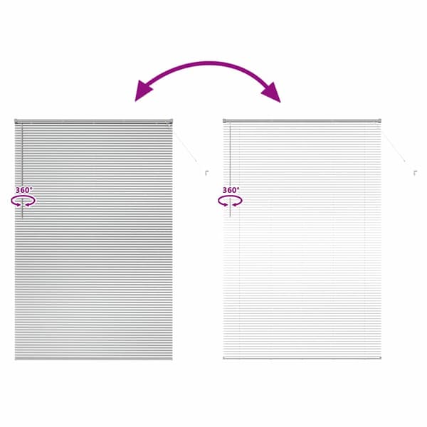 vidaXL Persienner Silver 220x150cm Aluminium