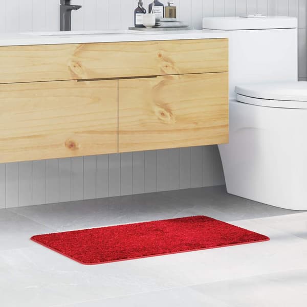 vidaXL Badmatta Röd 50 x 80 cm Polypropylen