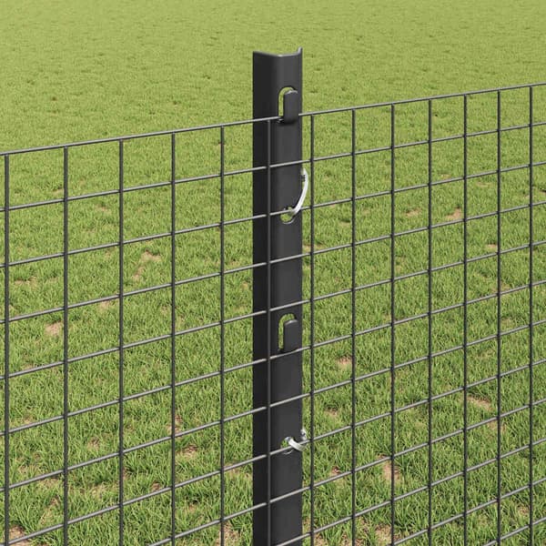 vidaXL Gjerde med innlegg. Grå 1.2 x 50 m Stål