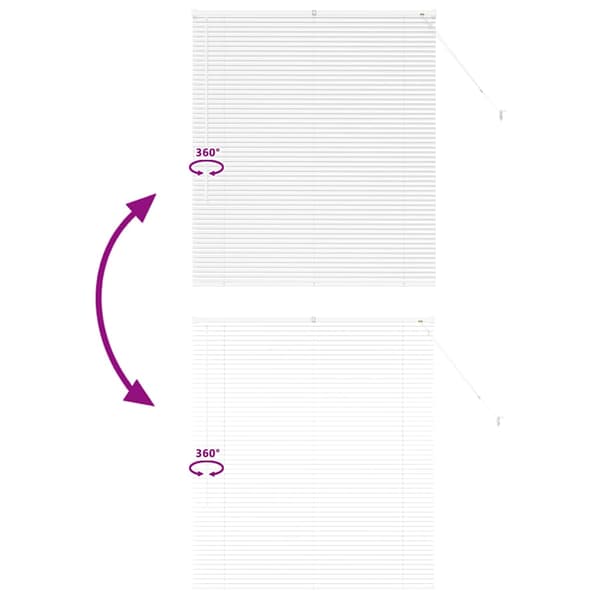 vidaXL Persienner Vit 130 x 110 cm Aluminium