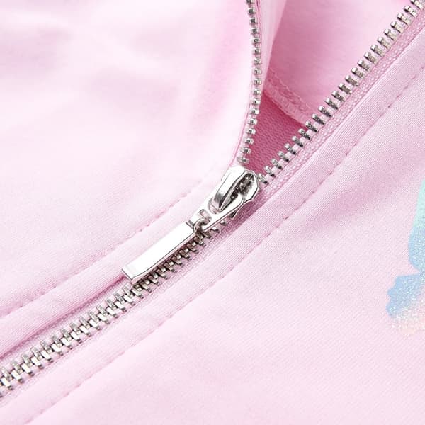 vidaXL Barnhoodie ljusrosa 104