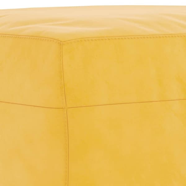 vidaXL Bänk gul 70x35x41 cm sammet
