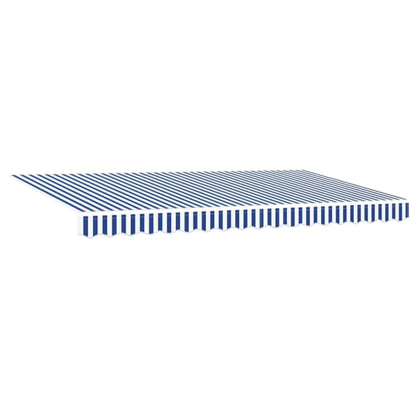 vidaXL Utfällbar markis Blå 350 x 200 cm tyg