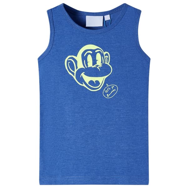 vidaXL Singlet for barn blå melert 104