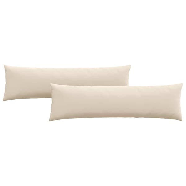 vidaXL Soffkuddar 2 st Beige 145 x 40 cm tyg