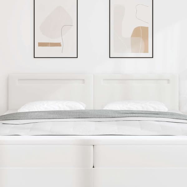 vidaXL LED huvuddyna Vit 200 cm Konstläder