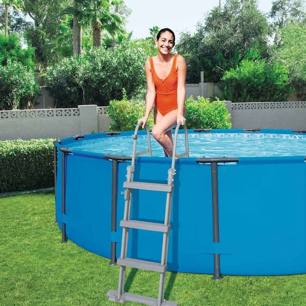 vidaXL Bestway Poolstege Flowclear 4 steg 122 cm 58331