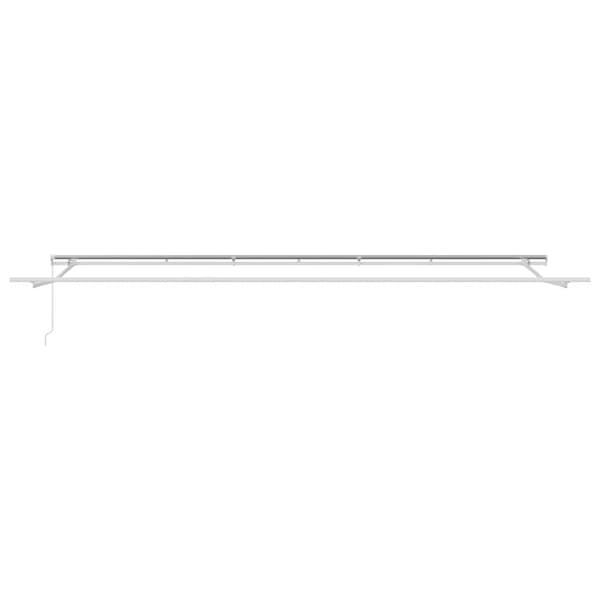 vidaXL Markise Hvit 6 × 3,5 m Metall