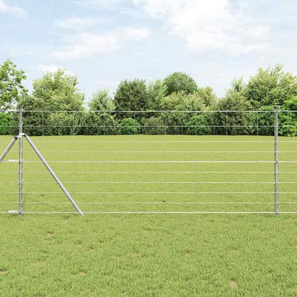 vidaXL Stängselstolpe Galvaniserad 25 x 1 m Stål