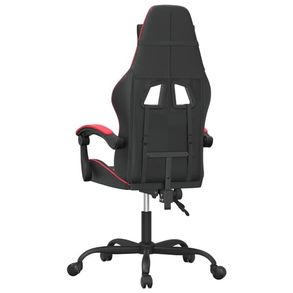 vidaXL Gamingstol svart och röd konstläder