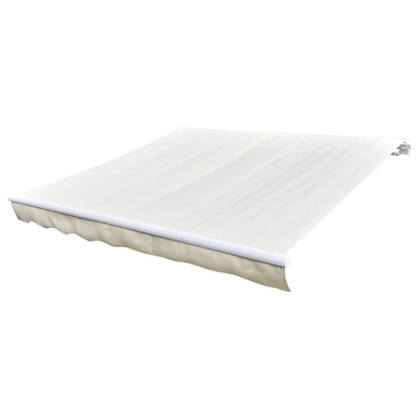 vidaXL Ersättningstyg för markis gräddvit 450x300 cm polyester