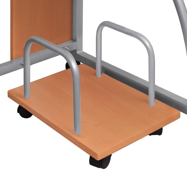 vidaXL Databord brun 110x52x88,5 cm konstruert tre