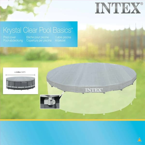 INTEX Poolöverdrag Deluxe runt 488 cm 28040