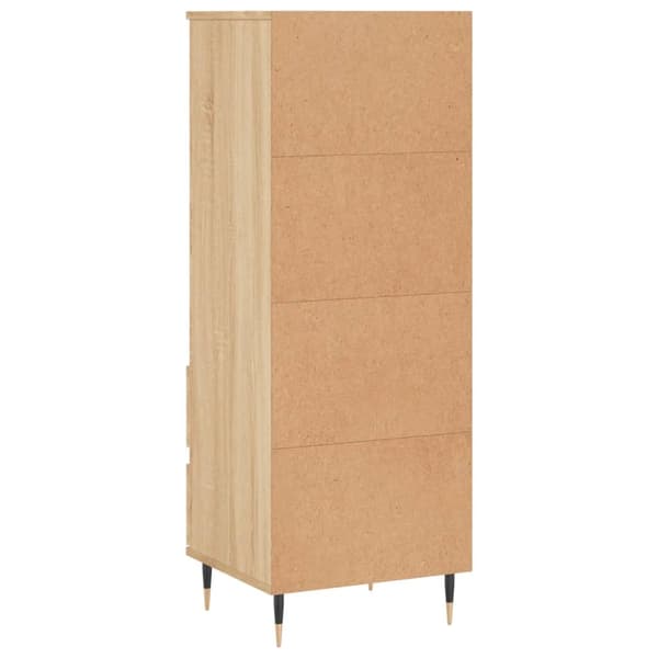 vidaXL Highboard sonoma eik 40x36x110 cm konstruert tre