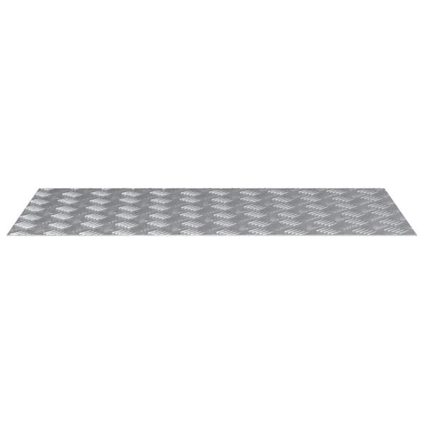 vidaXL Trinn Rektangulær 2 pcs sølv 100 x 50 cm Aluminium