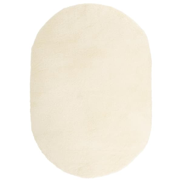 vidaXL Flossteppe med lang luv NAVARRA krem 300x200 cm polyester