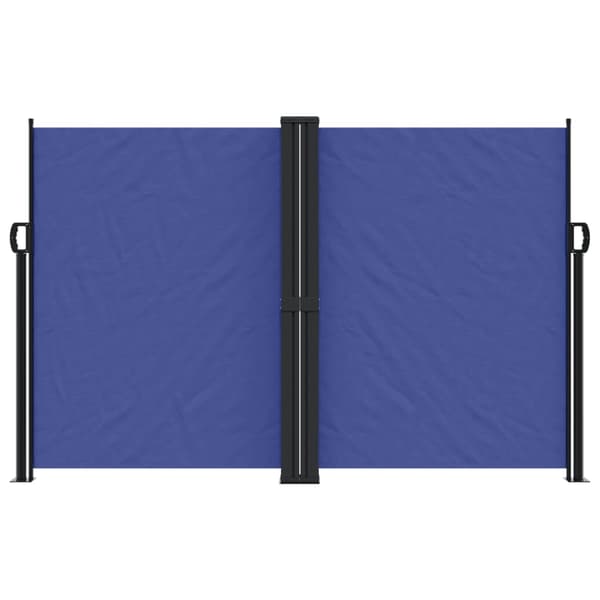 vidaXL Infällbar sidomarkis blå 160x1000 cm