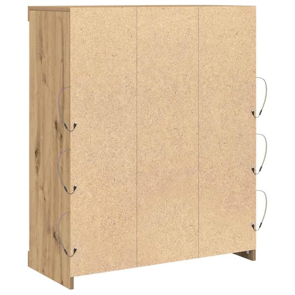 vidaXL LED sideboard Artisan Eik 41 x 37 x 100 cm Konstruert tre
