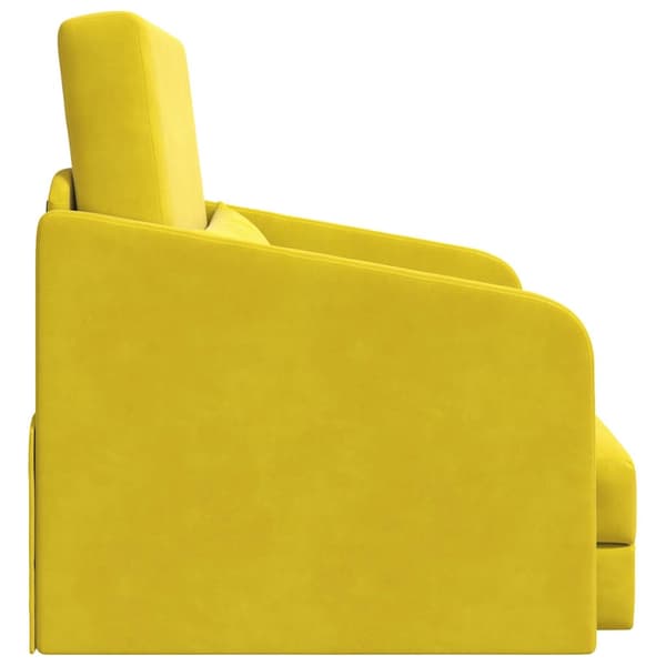 vidaXL Soffsäng Gul 65 x 80 x 83 cm Sammet