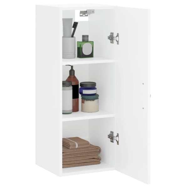 vidaXL Väggskåp vit 34,5x34x90 cm konstruerat trä