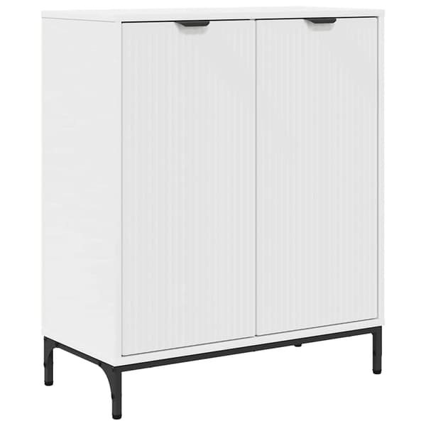 vidaXL Serviesskap Hvit 69,5 x 33 x 82 cm Konstruert tre