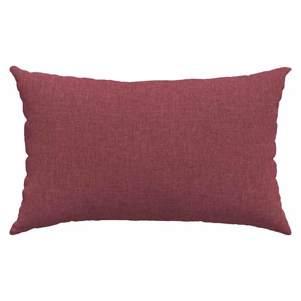 vidaXL Soffkuddar 2 st Vinröd 50 x 30 cm tyg